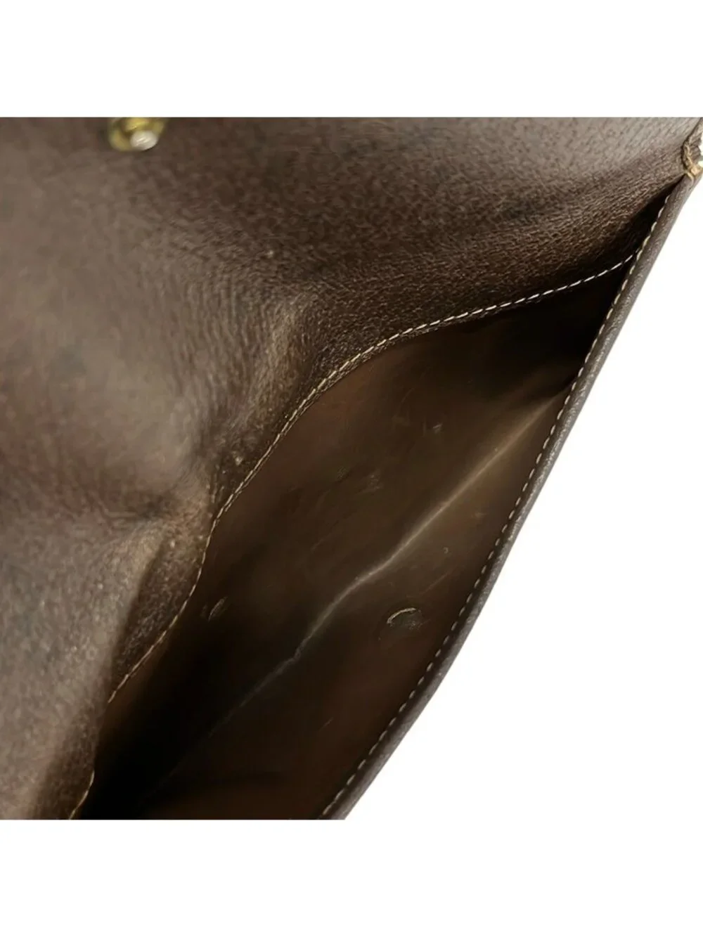 Gucci Wallet Collection GG Plus Supreme Sherry Beige Dark Brown Leather - Picture 4 of 6